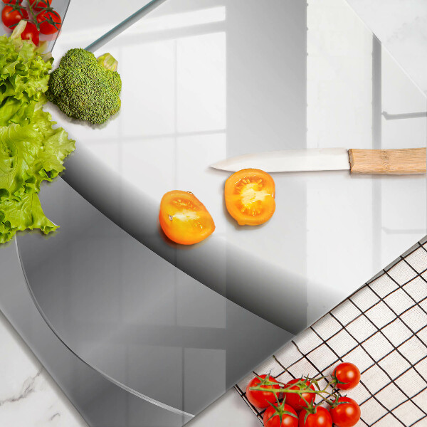 Glas Herdabdeckplatte Abstraktes Liniendesign