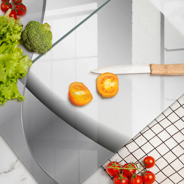 Glas Herdabdeckplatte Abstraktes Liniendesign