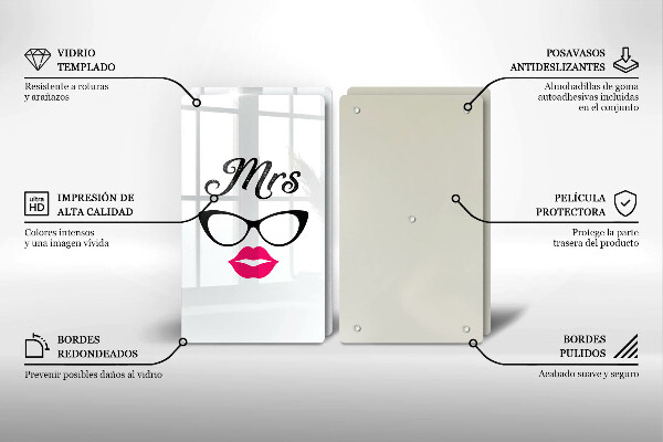 Glas Ceranfeldabdeckung Mrs Mr