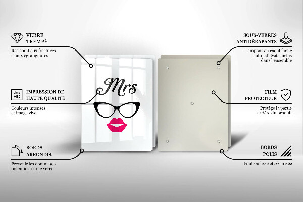 Glas Ceranfeldabdeckung Mrs Mr