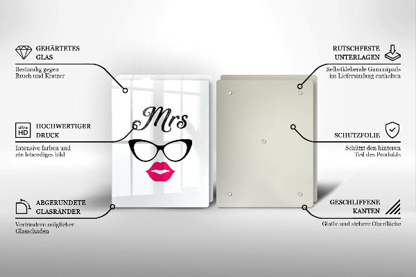 Glas Ceranfeldabdeckung Mrs Mr