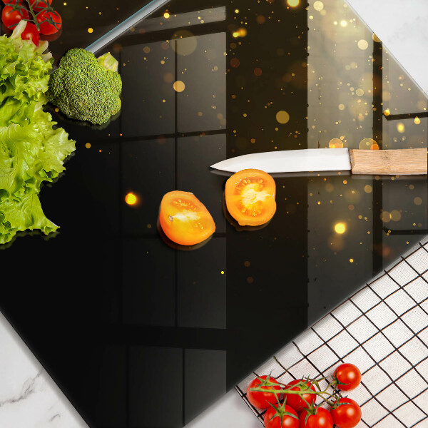 Glas Ceranfeldabdeckung Goldglitter