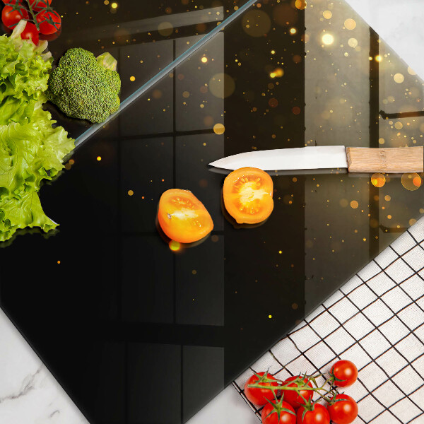 Glas Ceranfeldabdeckung Goldglitter