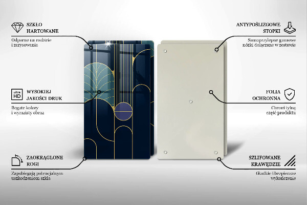 Glas Herdabdeckplatte Abstraktes Thema