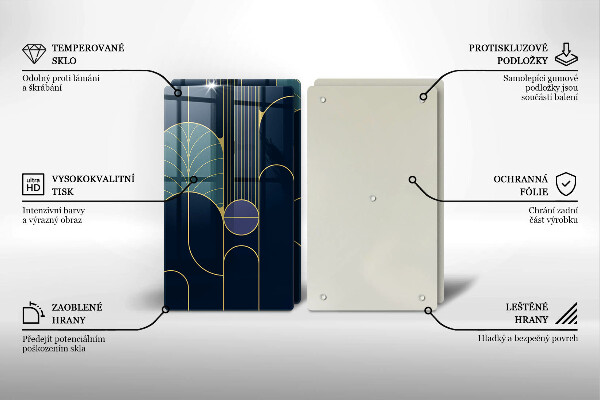 Glas Herdabdeckplatte Abstraktes Thema