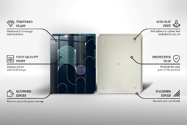 Glas Herdabdeckplatte Abstraktes Thema