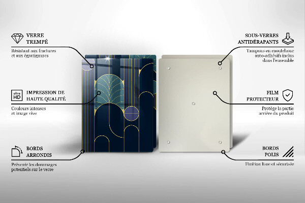 Glas Herdabdeckplatte Abstraktes Thema