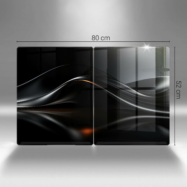 Glas Ceranfeldabdeckung Abstraktes 3D-Design