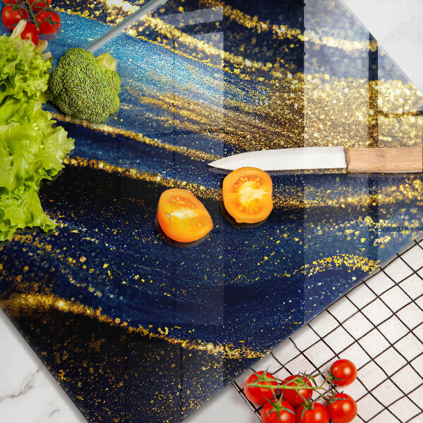 Glas Ceranfeldabdeckung Marineblaue Abstraktion