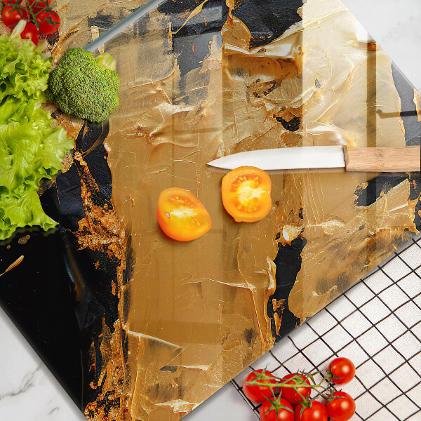 Glas Ceranfeldabdeckung Elegante Farbstruktur