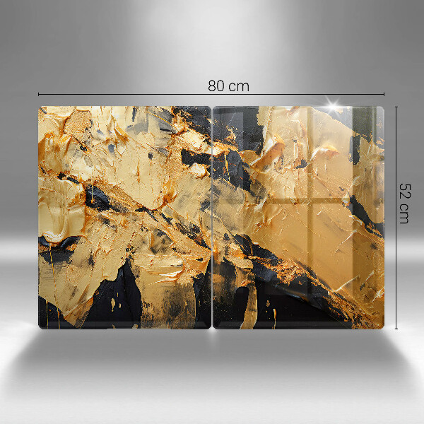 Glas Ceranfeldabdeckung Elegante Farbstruktur