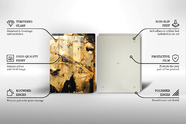 Glas Ceranfeldabdeckung Elegante Farbstruktur