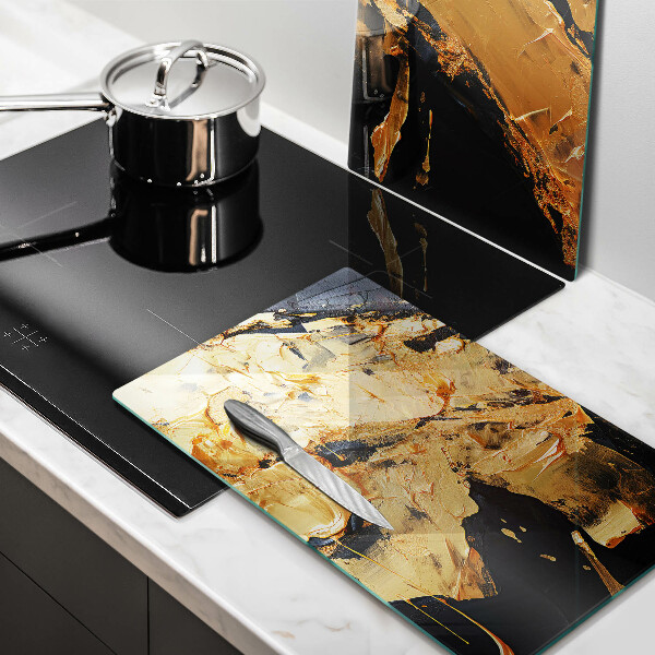 Glas Ceranfeldabdeckung Elegante Farbstruktur