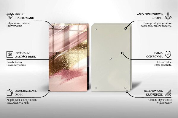 Glas Ceranfeldabdeckung Pastellflecken