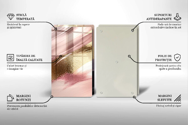 Glas Ceranfeldabdeckung Pastellflecken