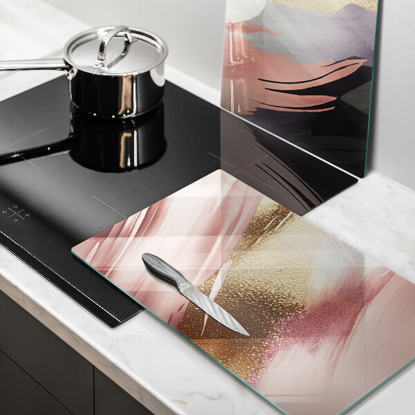 Glas Ceranfeldabdeckung Pastellflecken