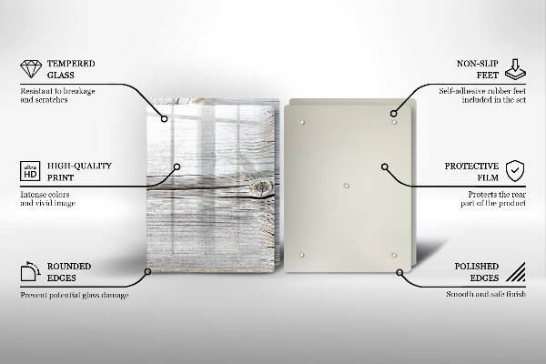 Glas Ceranfeldabdeckung Helle Holzstruktur