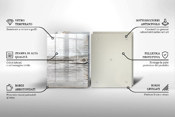 Glas Ceranfeldabdeckung Helle Holzstruktur
