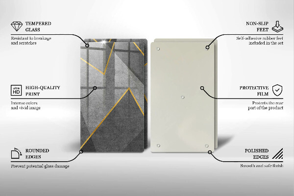Glas Ceranfeldabdeckung Scharfe Formen