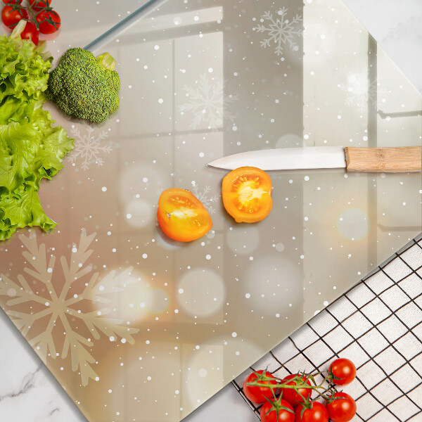 Glas Ceranfeldabdeckung Schneeflocken