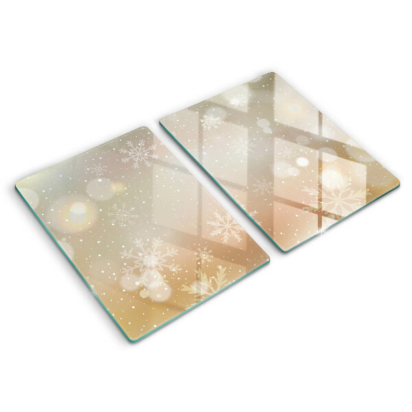 Glas Ceranfeldabdeckung Schneeflocken