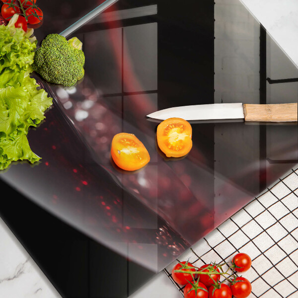 Glas Ceranfeldabdeckung Rotwein im Glas