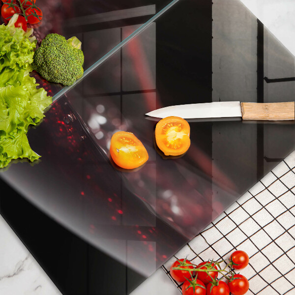 Glas Ceranfeldabdeckung Rotwein im Glas