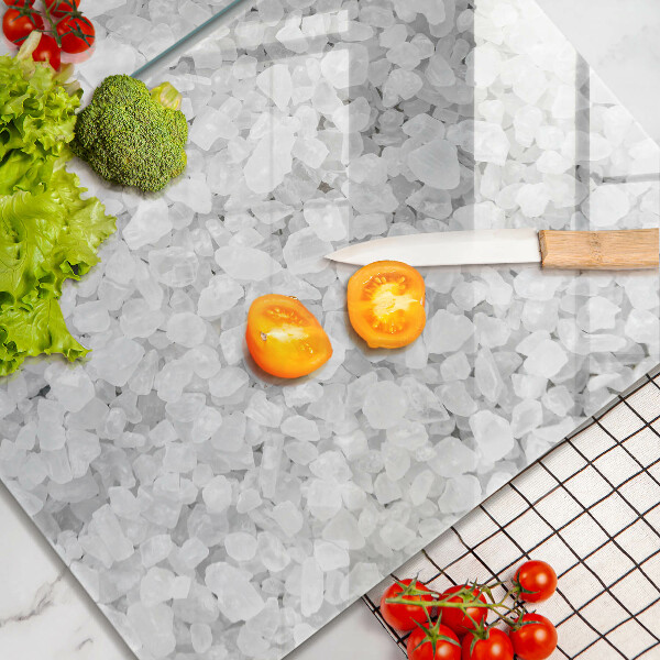 Glas Ceranfeldabdeckung Salzkristalle