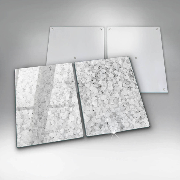 Glas Ceranfeldabdeckung Salzkristalle