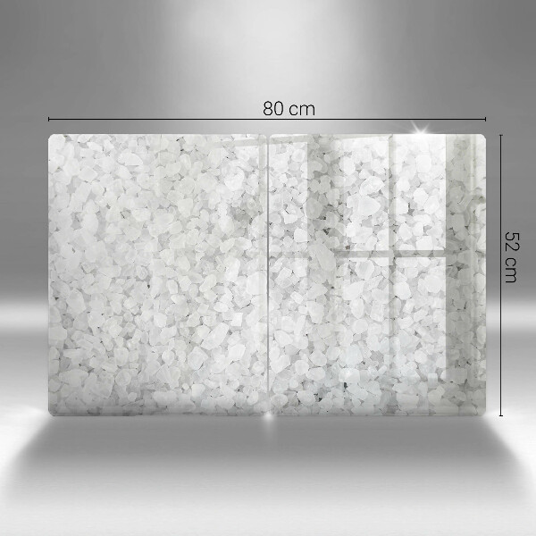 Glas Ceranfeldabdeckung Salzkristalle