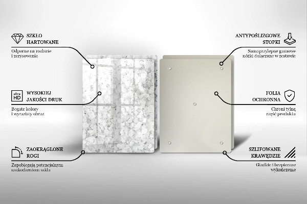Glas Ceranfeldabdeckung Salzkristalle