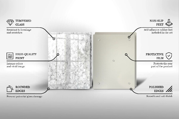 Glas Ceranfeldabdeckung Salzkristalle