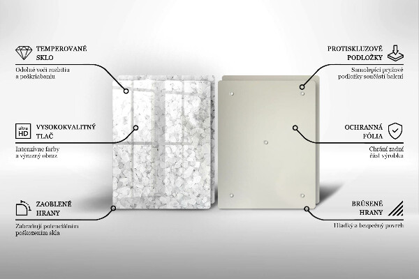 Glas Ceranfeldabdeckung Salzkristalle
