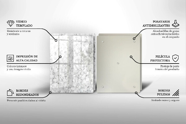 Glas Ceranfeldabdeckung Salzkristalle