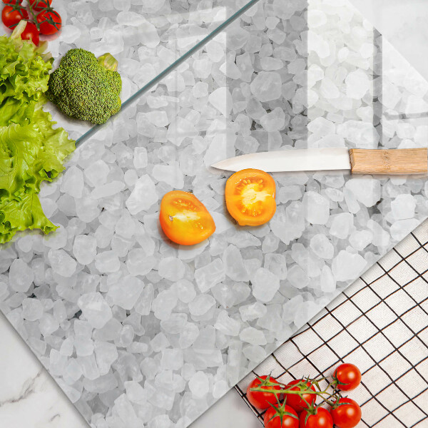 Glas Ceranfeldabdeckung Salzkristalle