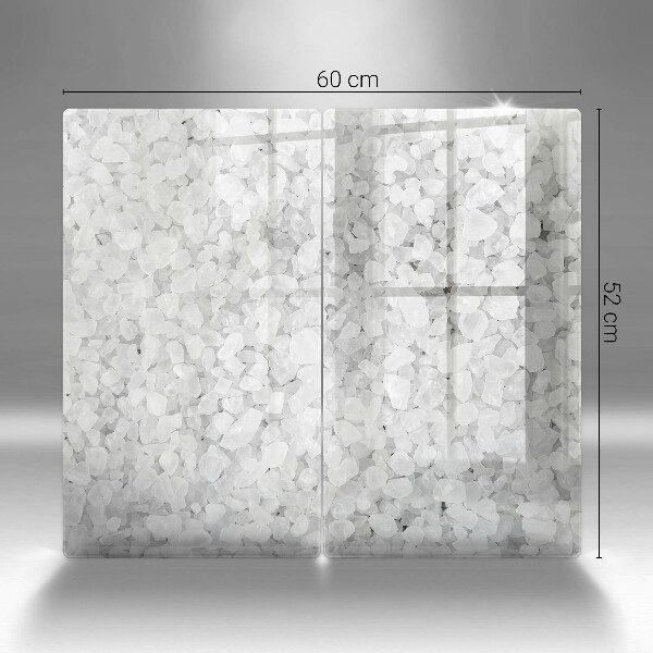 Glas Ceranfeldabdeckung Salzkristalle