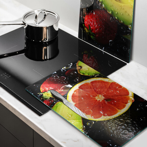 Glas Ceranfeldabdeckung Früchte und Gemüse