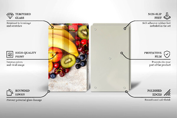 Glas Ceranfeldabdeckung Feiertagsfrüchte