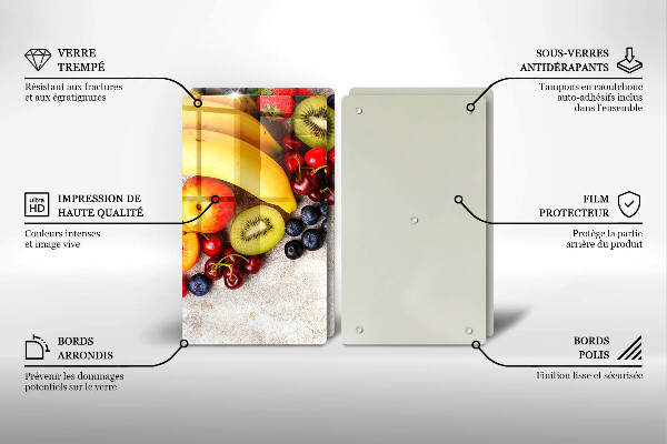 Glas Ceranfeldabdeckung Feiertagsfrüchte