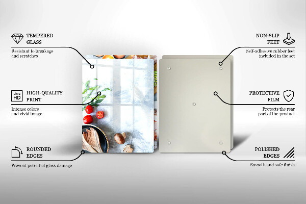 Glas Ceranfeldabdeckung Zutaten in der Küche