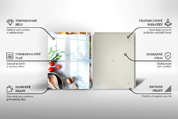 Glas Ceranfeldabdeckung Zutaten in der Küche