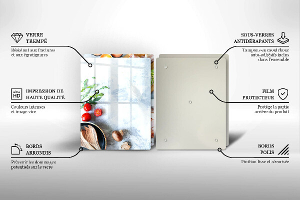 Glas Ceranfeldabdeckung Zutaten in der Küche
