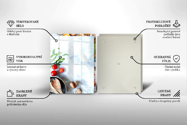 Glas Ceranfeldabdeckung Zutaten in der Küche