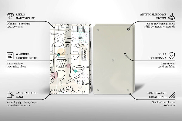 Glas Ceranfeldabdeckung Küchenzubehör