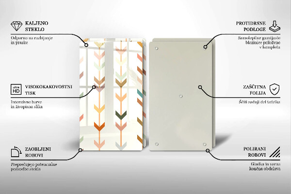 Glas Ceranfeldabdeckung Geometrische Elemente