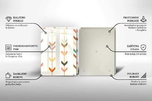 Glas Ceranfeldabdeckung Geometrische Elemente