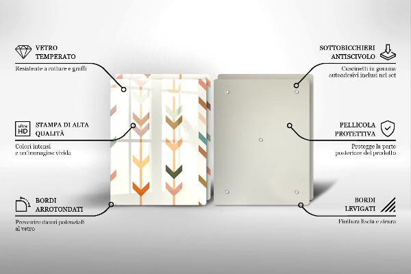Glas Ceranfeldabdeckung Geometrische Elemente