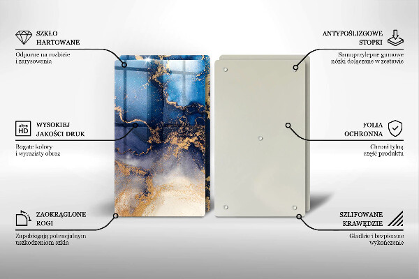 Glas Ceranfeldabdeckung Marmorabstraktion