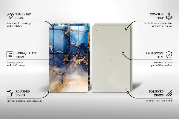 Glas Ceranfeldabdeckung Marmorabstraktion