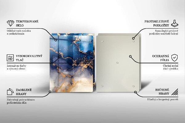 Glas Ceranfeldabdeckung Marmorabstraktion
